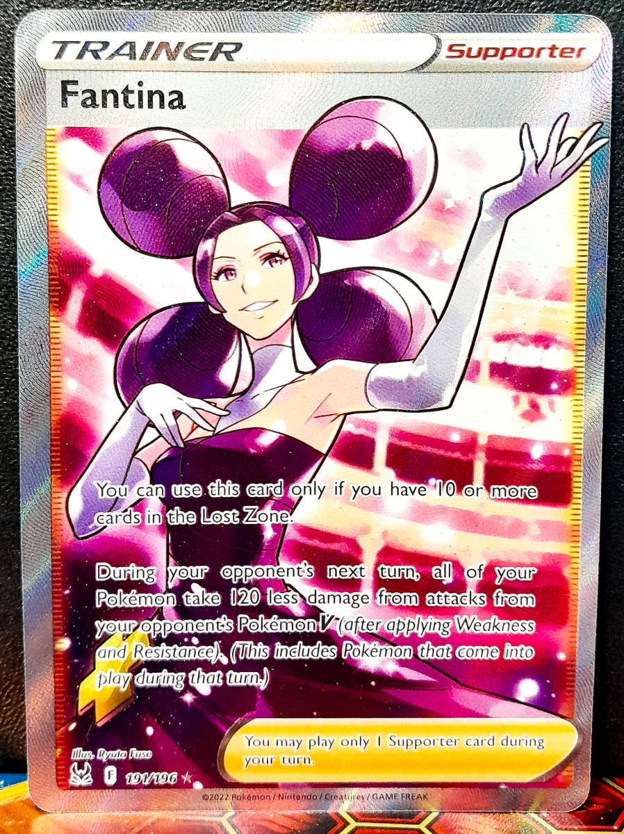 Pokemon Card - Fantina 191/196 - Full Art Trainer - Lost Origin NM