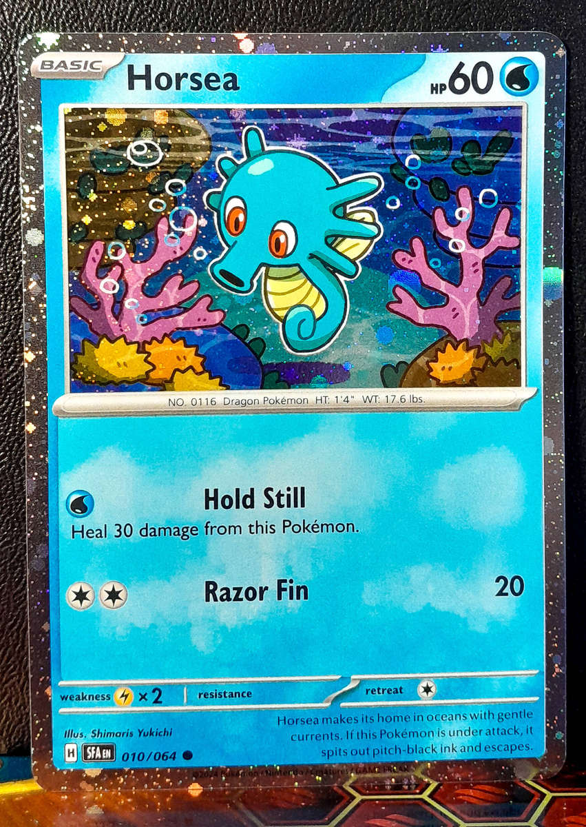 Pokemon Card - Horsea 010/064 - Cosmo Holofoil -  Shrouded Fable NM