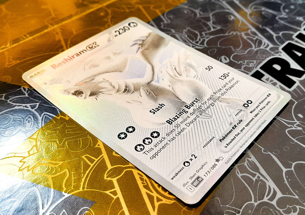 Pokemon Card - Reshiram 173/086 - Black & White Rare - White Flare - NM