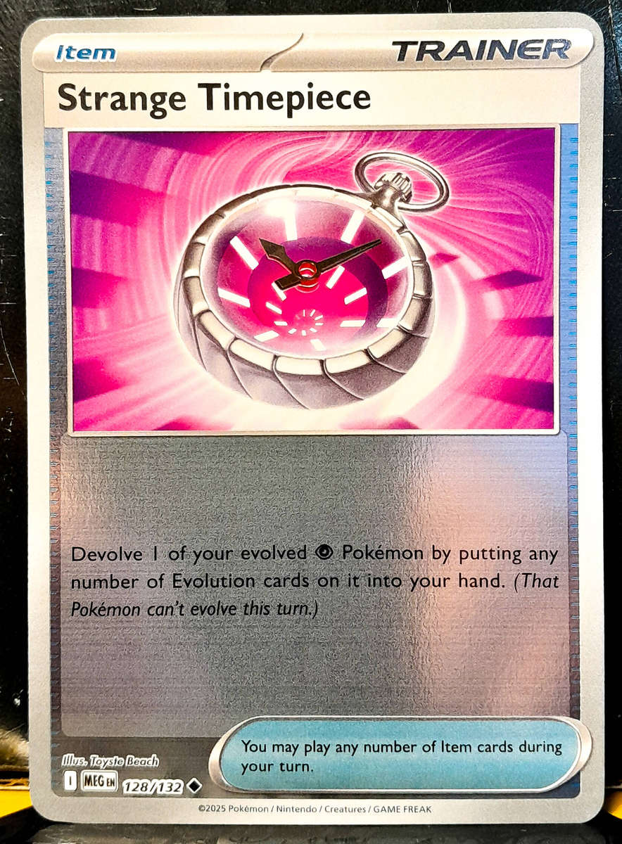 Pokemon Card - Strange Timepiece 128/132 - Reverse Holofoil - Item Trainer - Mega Evolution - NM