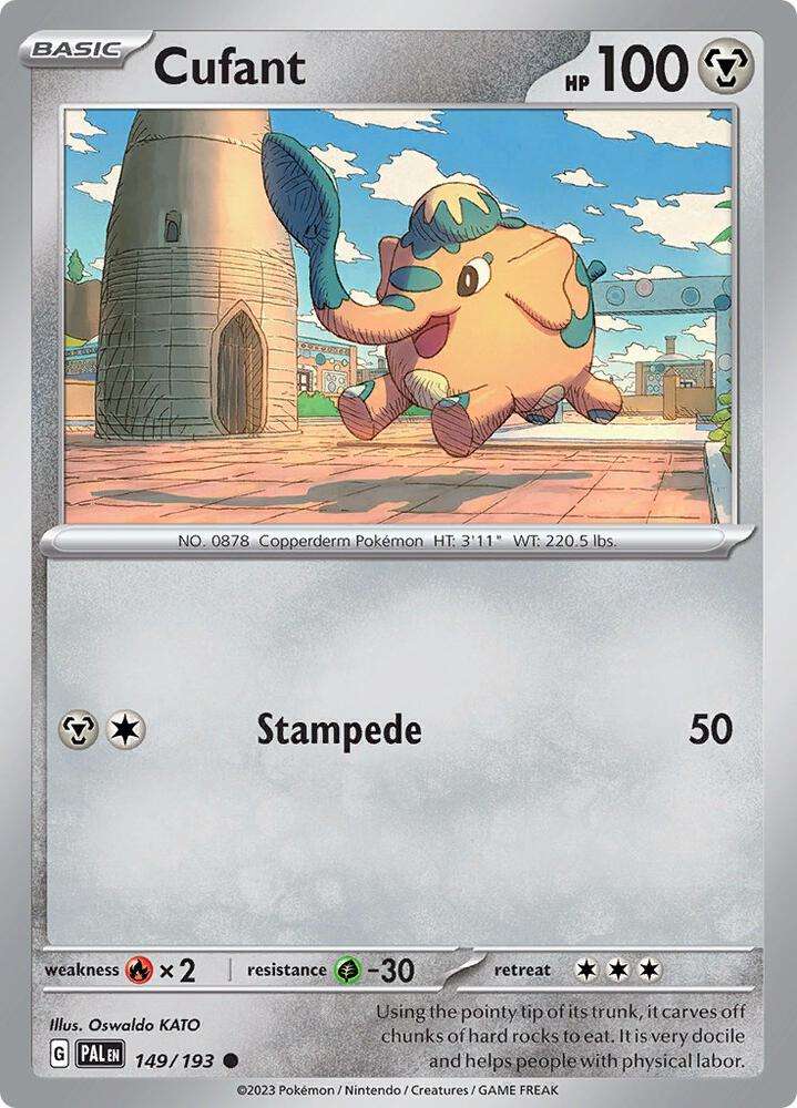 Pokemon Card - Cufant 149/193 - Common - Paldea Evolved NM
