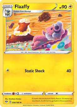 Pokemon Card - Flaaffy 056/189 - Uncommon - Darkness Ablaze - NM