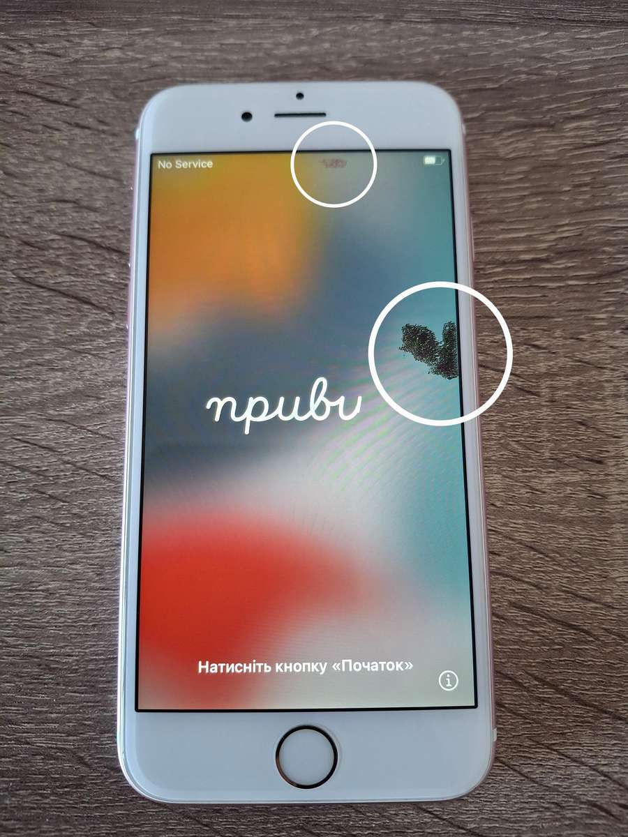 iPhone 6S 32GB Rose Gold (Has screen bleeding)