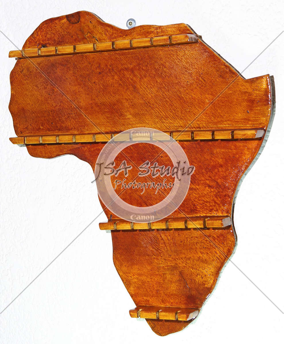 Wooden Africa Souvenir Spoon Rack