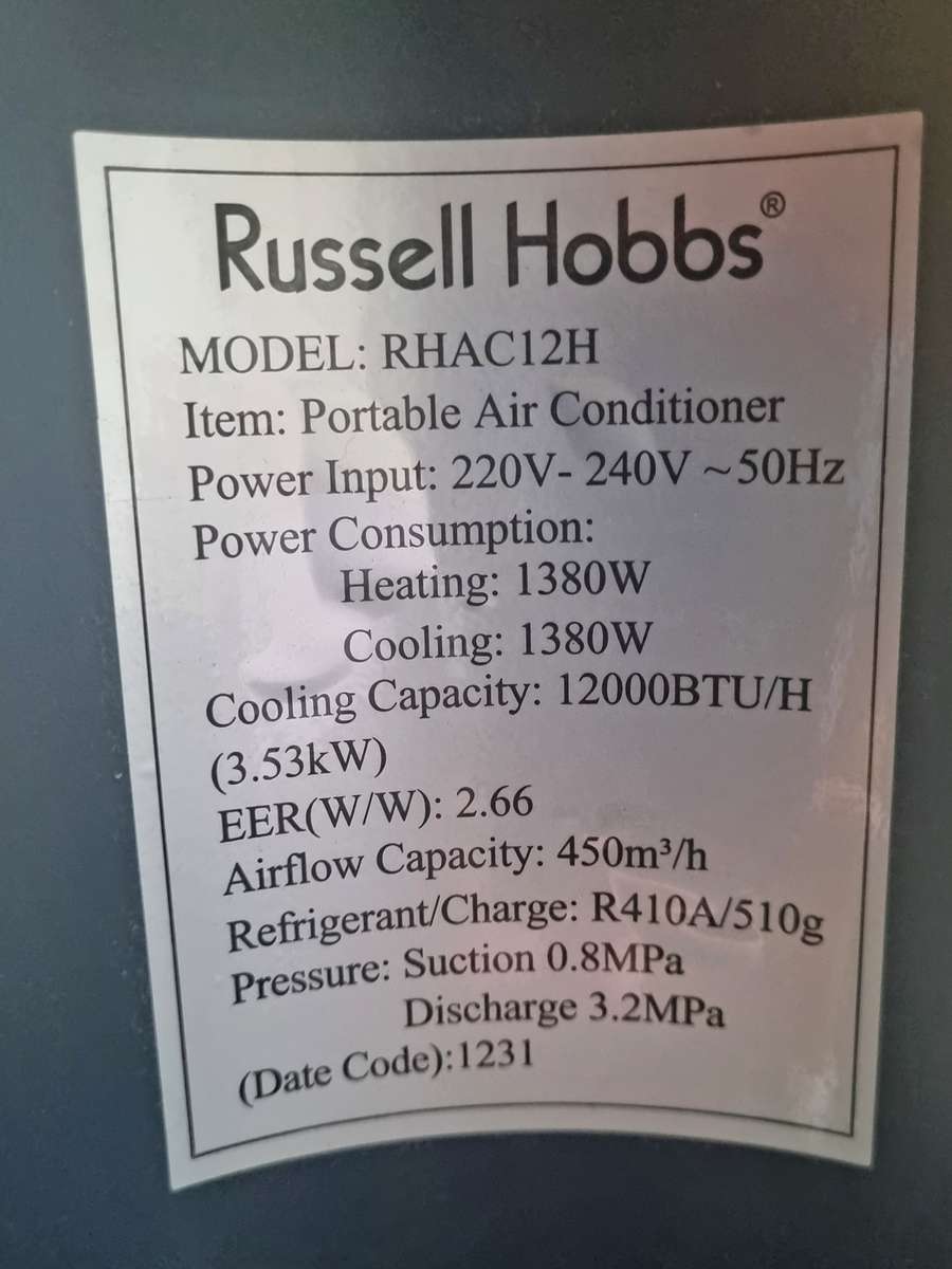 Russell Hobbs Portable Airconditioner