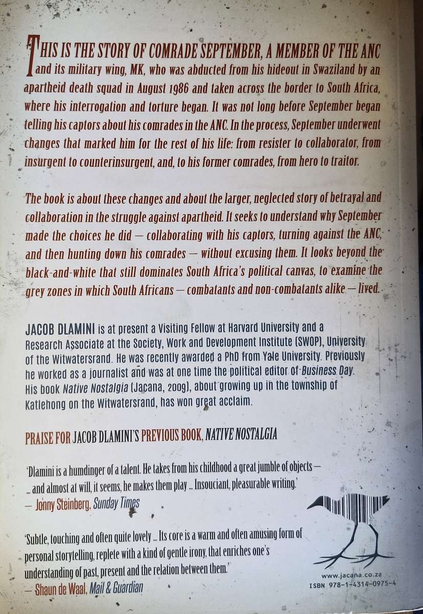 Askari - A story of collaboration and betrayal in teh anti-apartheid struggle by Jacob Dlamini