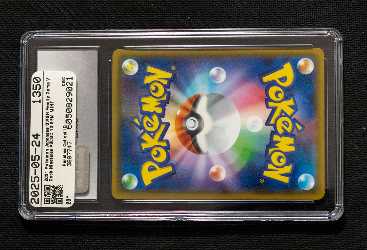 CGC 10 GEM MINT  Ninetales  2021 Japanese Pokémon  SWSH Family Game  008/053