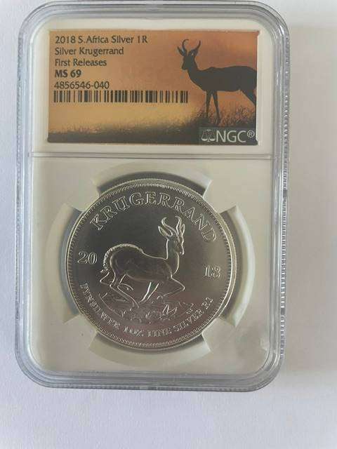 2018 Silver Krugerrand 1oz Silver MS69