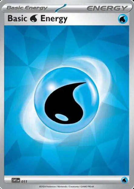 Pokemon Cards - Basic Water Energy 011 Holofoil