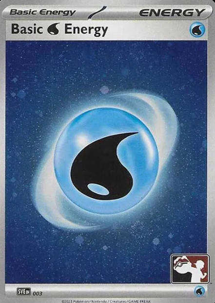Pokemon Cards - Basic Water Energy (Cosmo Holo) 003