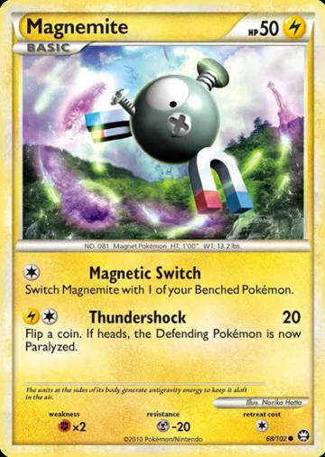 Pokemon Cards - Magnemite 68/102