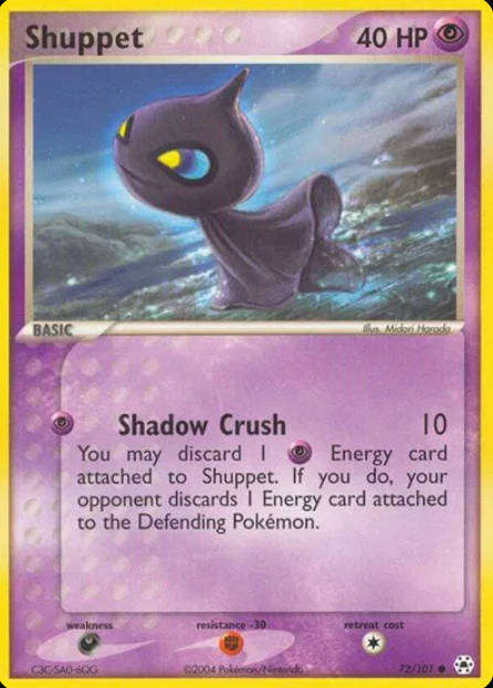 Pokemon Cards - Shuppet 72/101