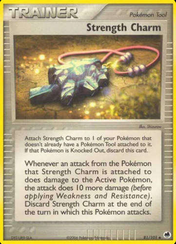 Pokemon Cards - Strength Charm 81/101 Lightly Played