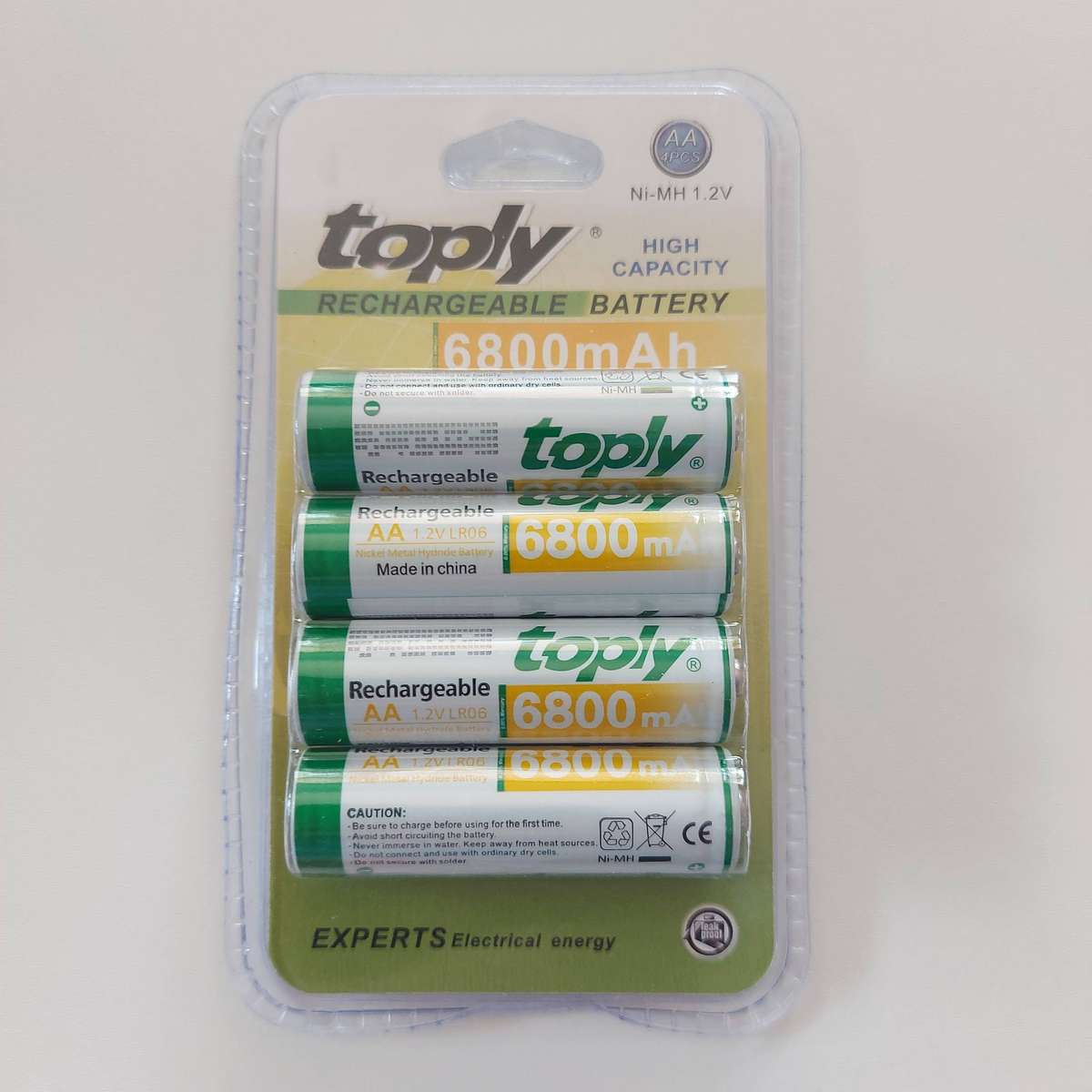 AA RECHARGEABLE 1.2V Ni-MH 4 PACK