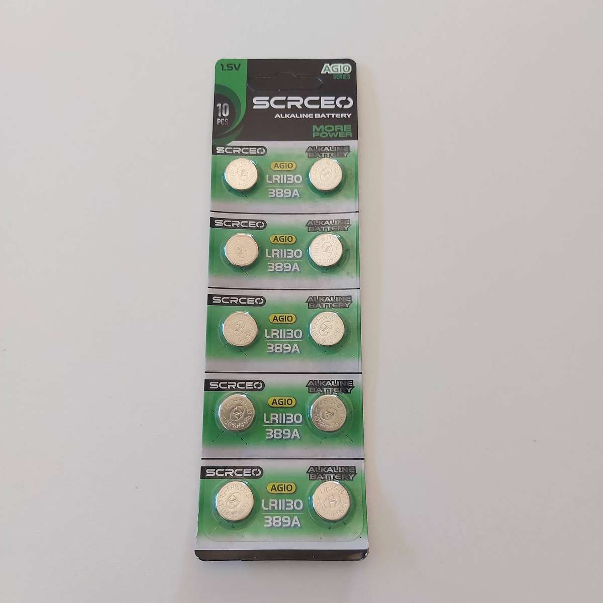 AG10 - LR1130 Alkaline 1.5V Battery 10 Pack