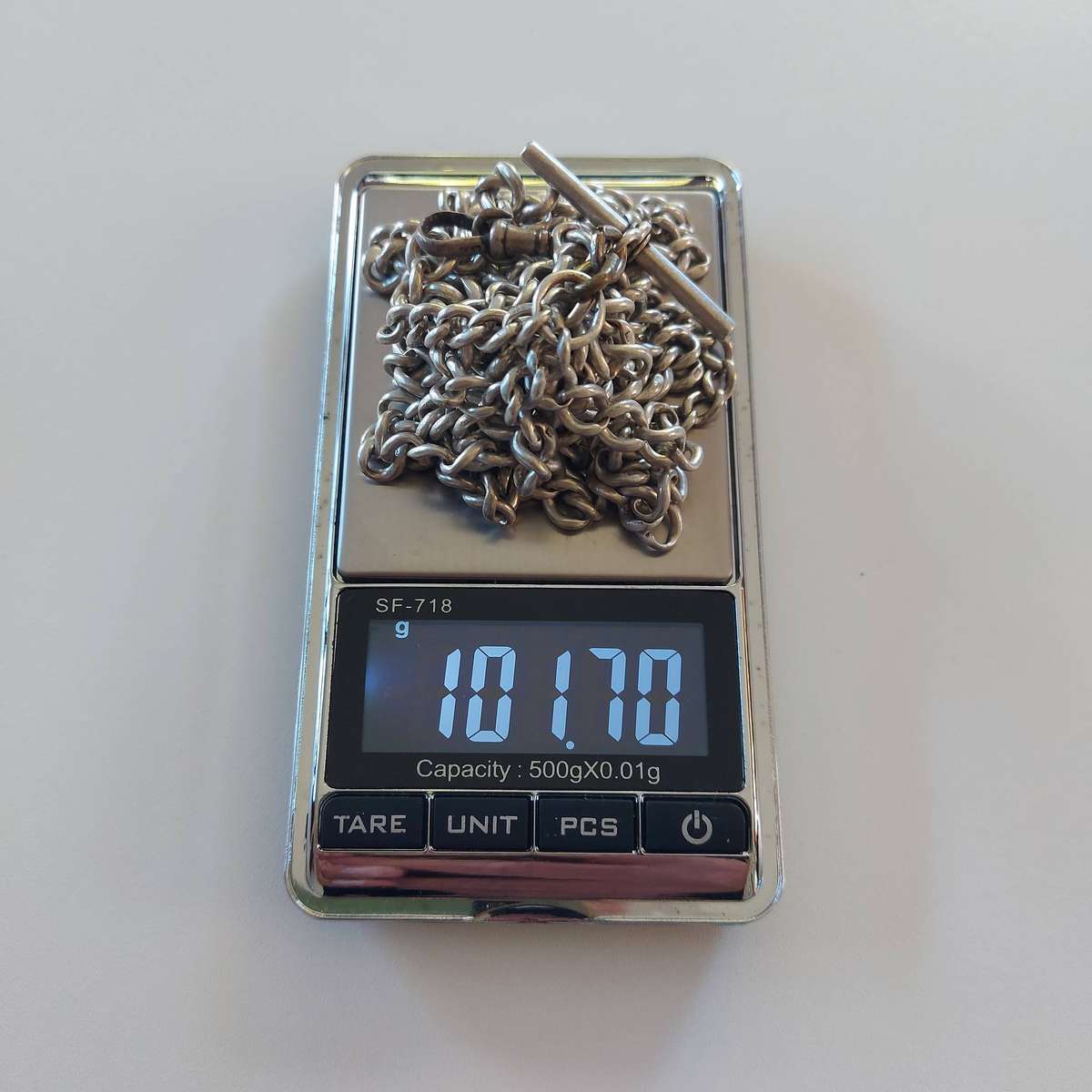 Sterling Silver Pocket Watch Chain x 2 YEAR 1890's