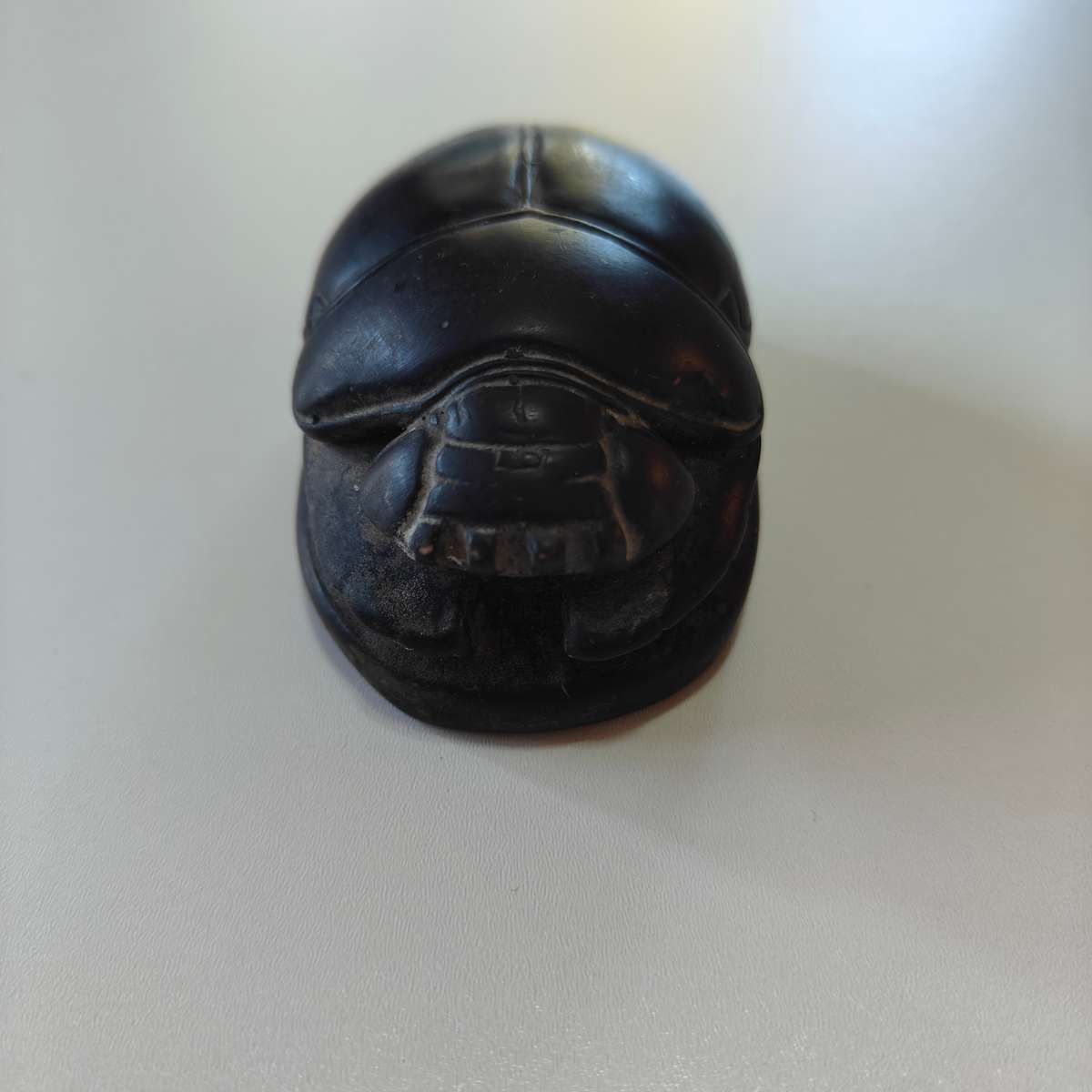 Vintage Egyptian Handmade Carved Scarab Beetle
