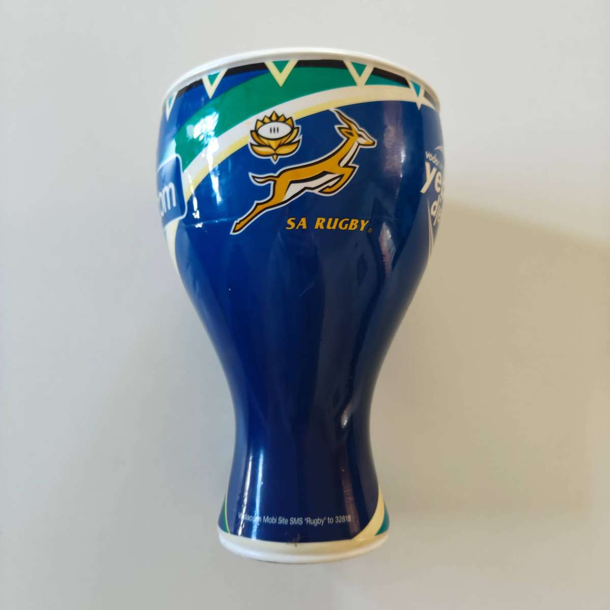 SIGNED SPRINGBOKS PLAYERS RUGBY DRUM FROM TRI NATIONS VODACOM SERIES