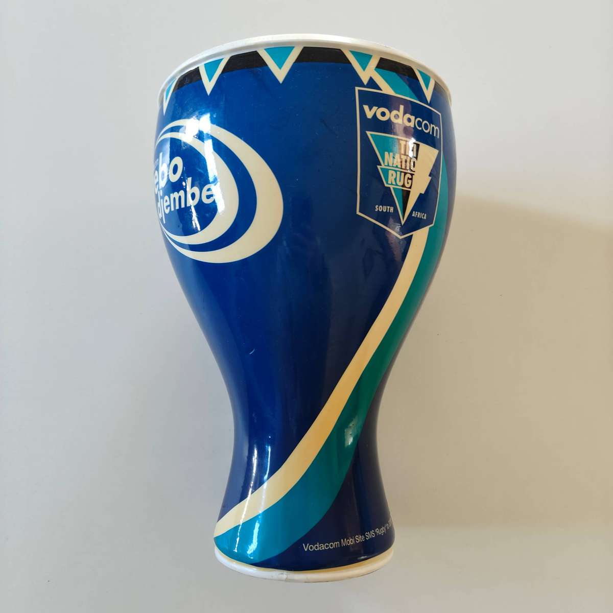 SIGNED SPRINGBOKS PLAYERS RUGBY DRUM FROM TRI NATIONS VODACOM SERIES