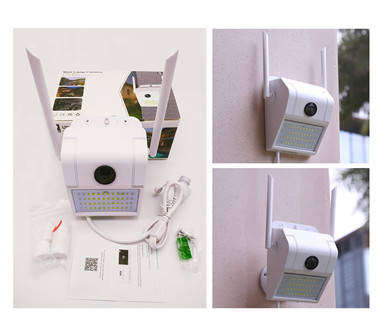Wall Lamp Security Camera Outdoor Two Way Audio Floodlight CCTV Camera