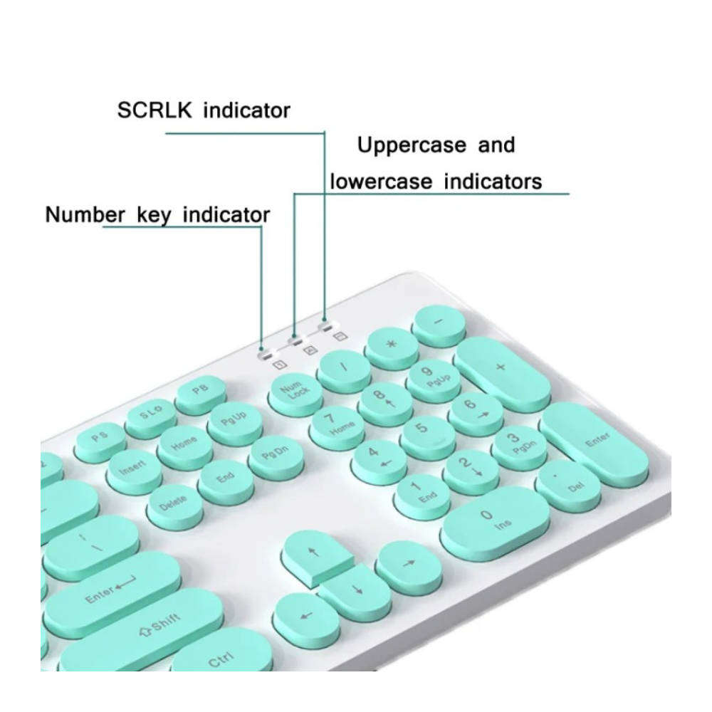 TF770 Mechanical Feel Wireless Gaming Keyboard And Mouse Set (Blue)