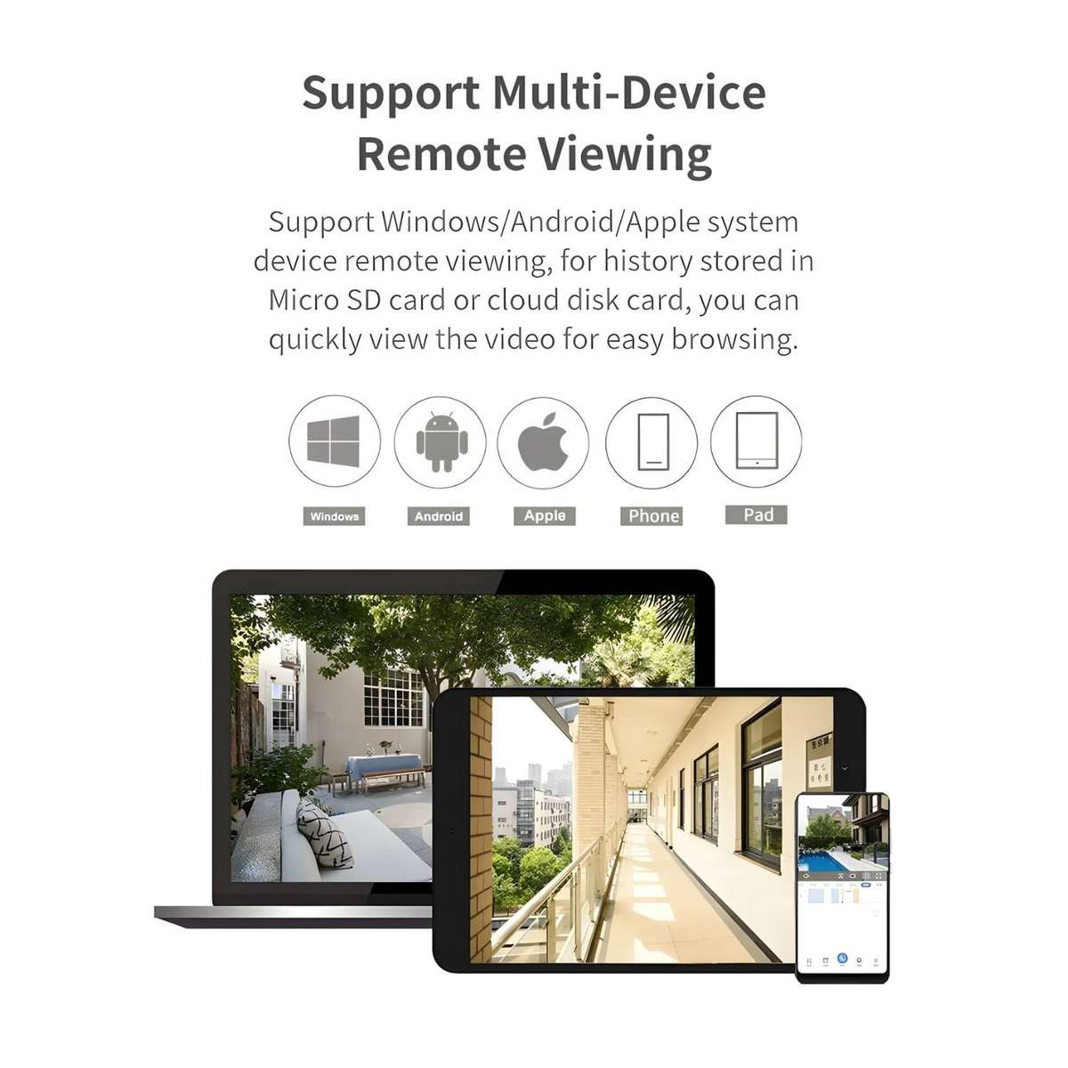 Wall Lamp Security Camera Outdoor Two Way Audio Floodlight CCTV Camera