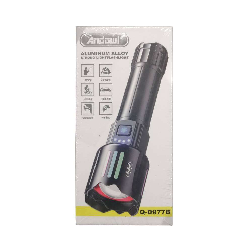 High-powered, Aluminium Alloy, rechargeable outdoor flashlight