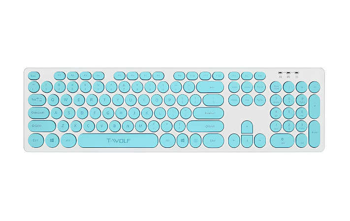 T-WOLF TF770 Mechanical Feel Wireless Gaming Keyboard And Mouse Set(Blue)