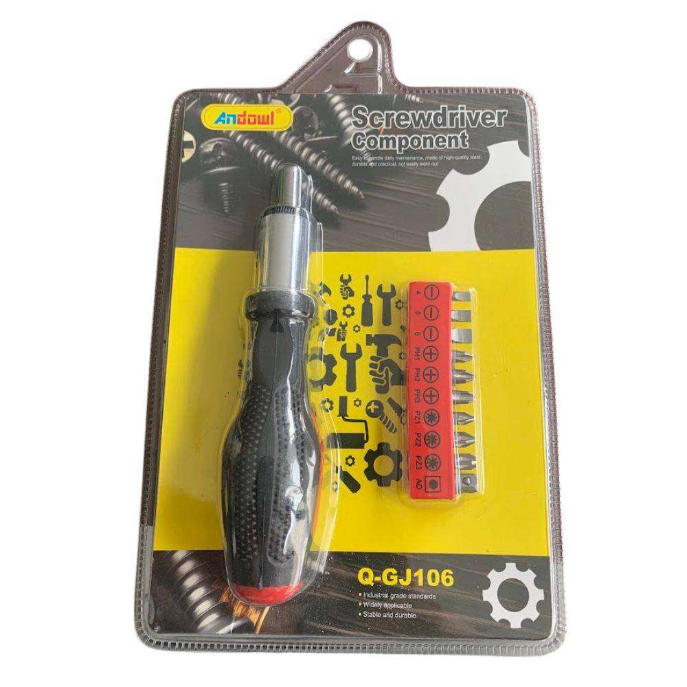 Screwdriver with Interchangeable Tips