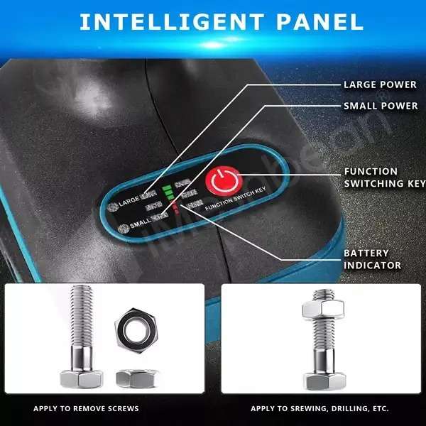 Cordless Rechargeable Impact Wrench With Battery Pack