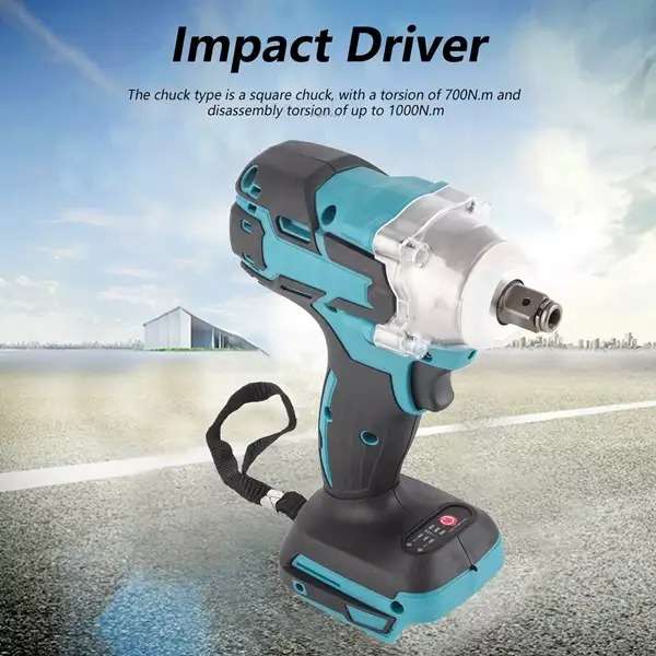 Cordless Rechargeable Impact Wrench With Battery Pack
