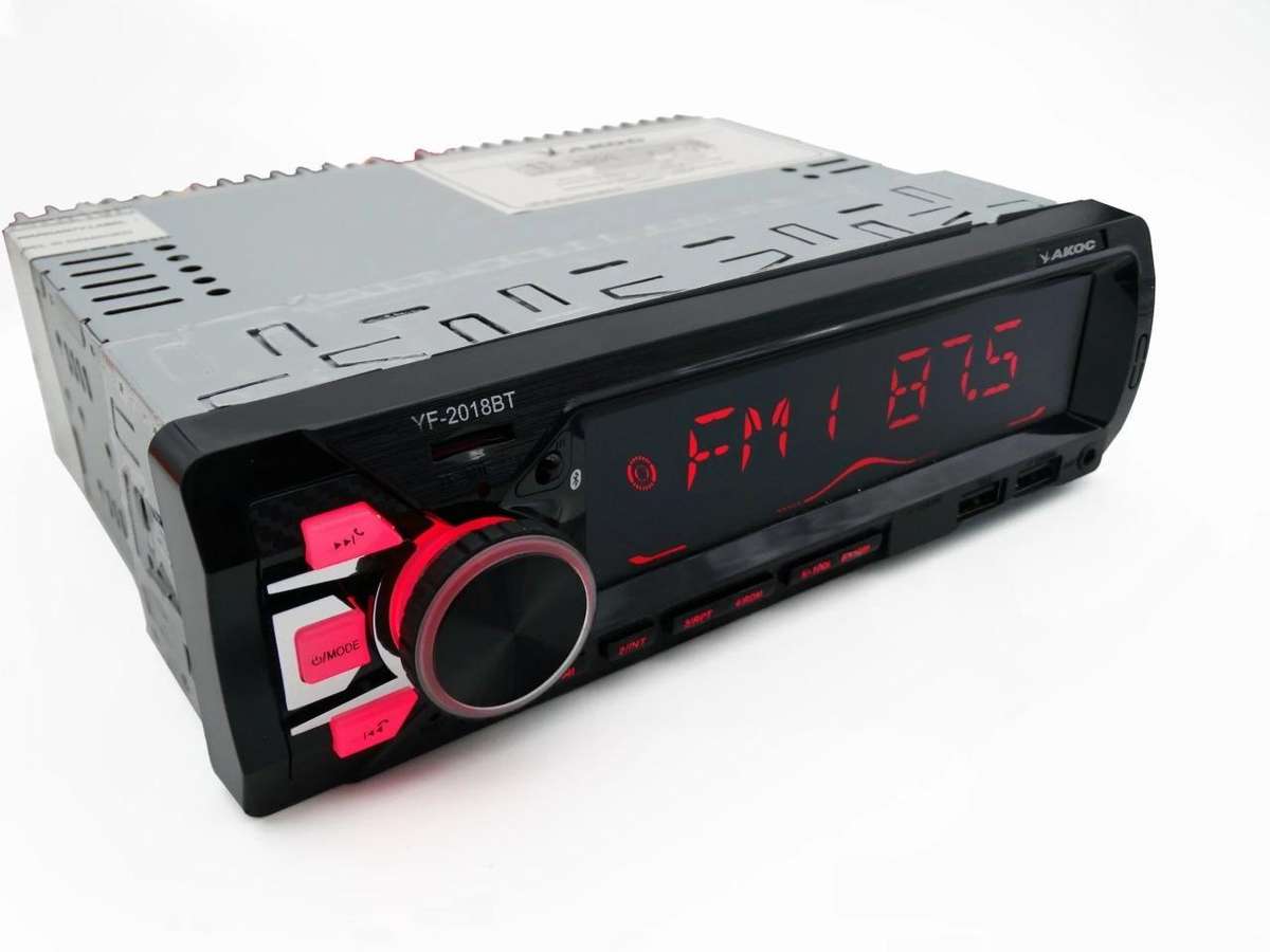 Akoc YF-2018BT Mp3 Car Radio With Bluetooth - 7 backlight colors