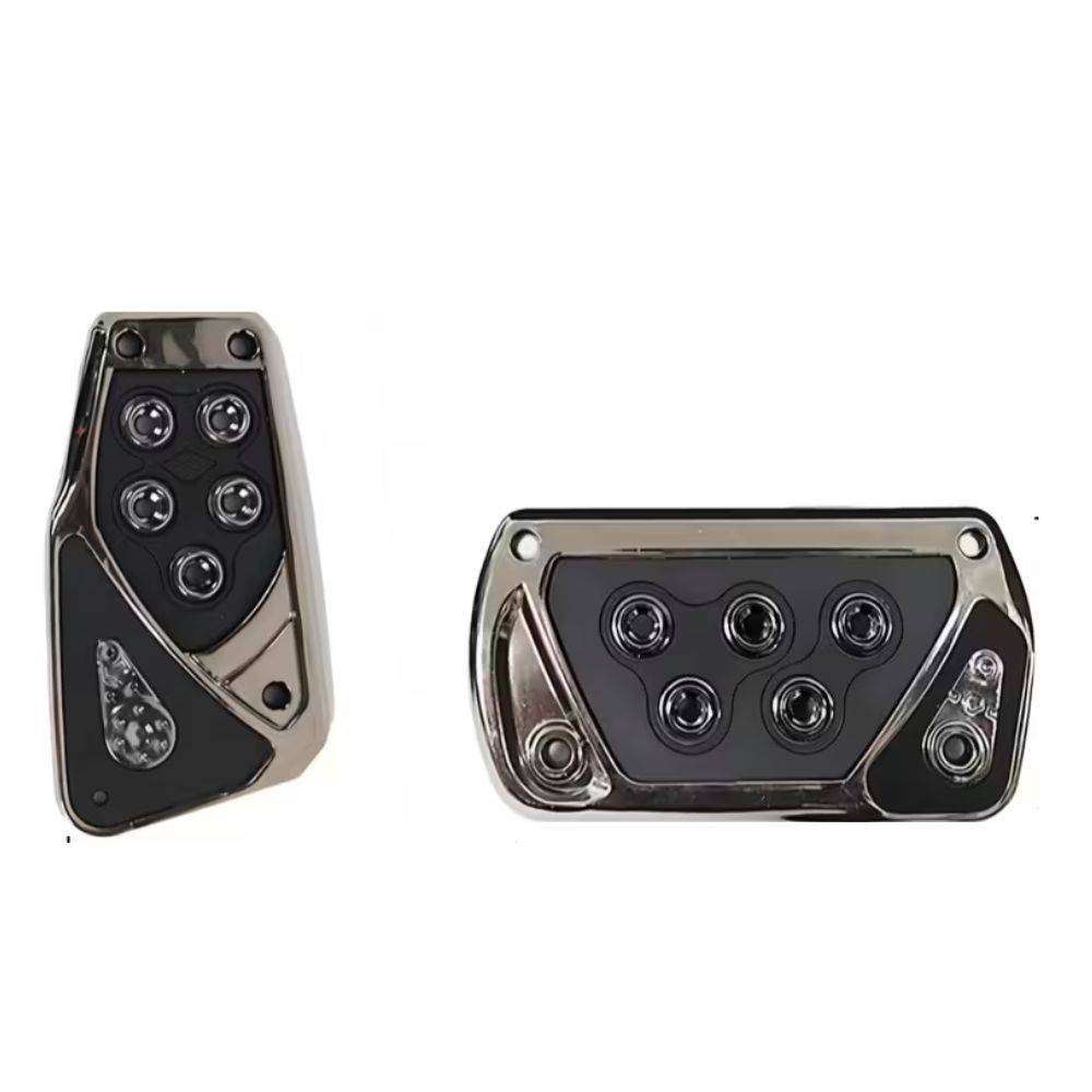 Universal Anti-Slip Car Pedal Covers - Waterproof, Durable Aluminum Alloy - Fits Most Vehicles