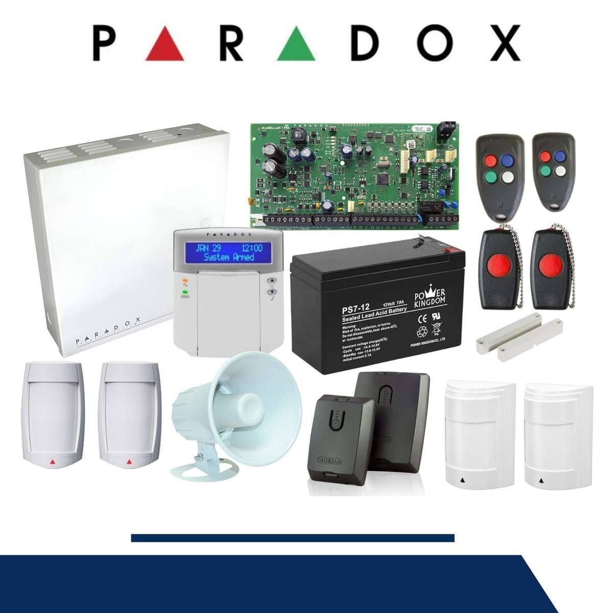 Paradox MG5050 Full Alarm System Bundle