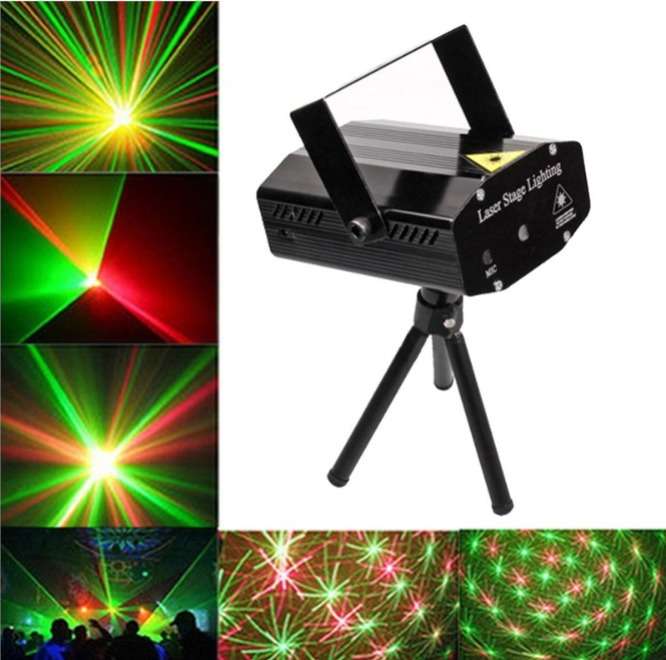 Mini Laser Stage Lighting - Black