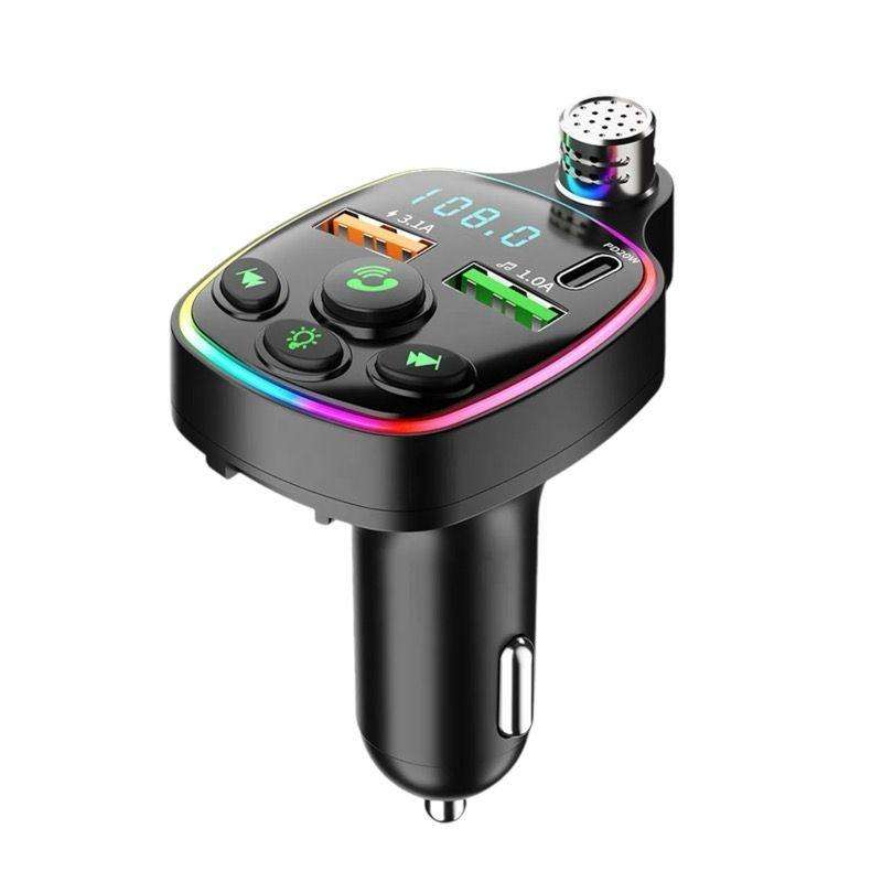 Car Fm Transmitter Bluetooth Mp3 Player Qc3.0 Pd Car Charger