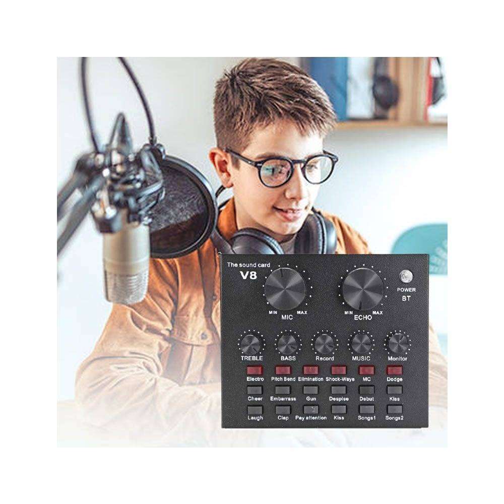 V8 Sound Card Microphone Set