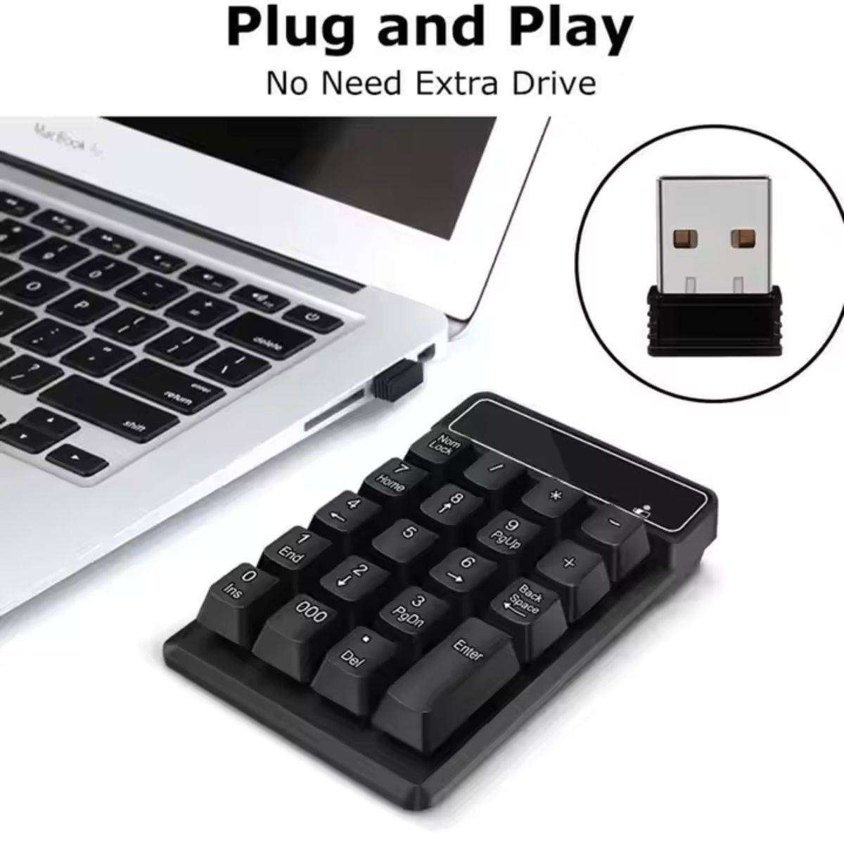 2.4GHz Mini Wireless Number Keyboard