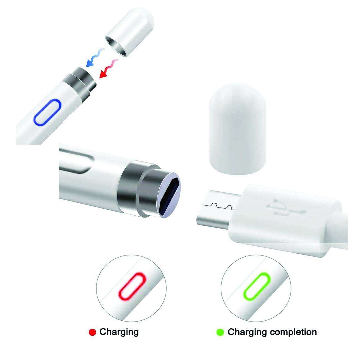 Universal Stylus Q Pencil for iOS & Android - White Stylus Pen