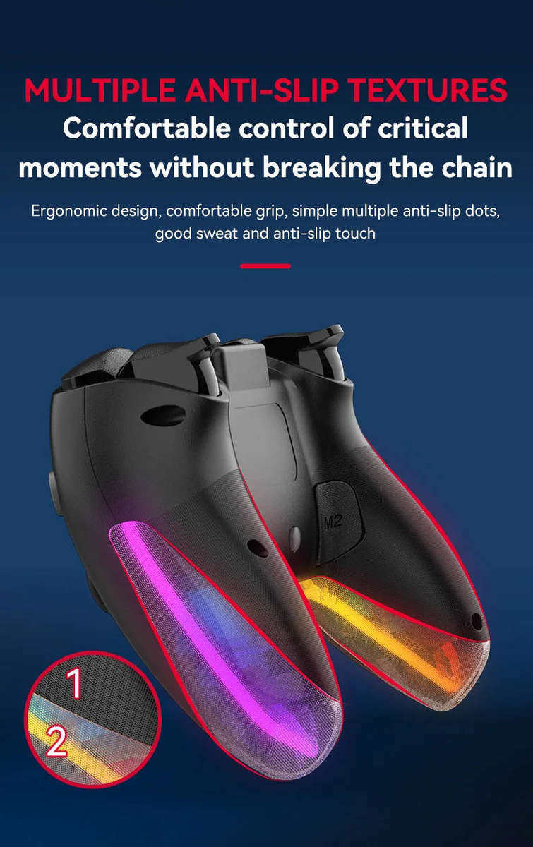 P07 Wireless Joystick For PS4/Switch/IOS/Android/PC RGB Gaming Controller Bluetooth Handle Console