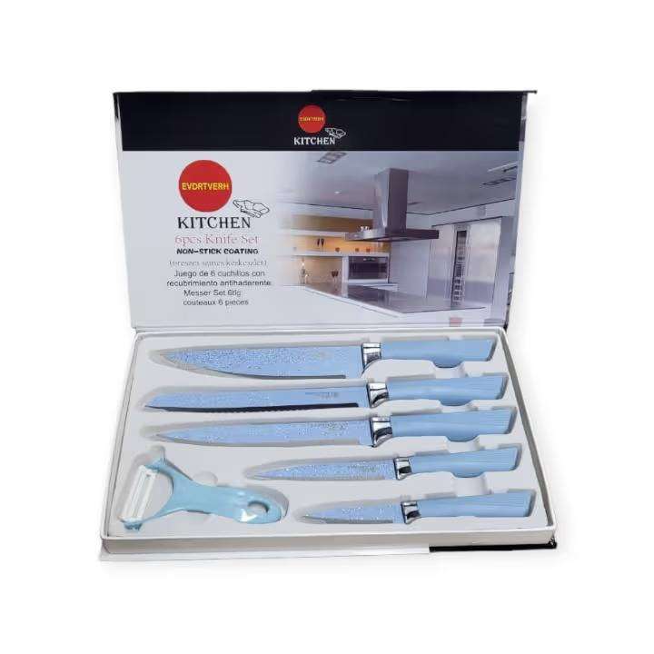 EVDRTVERH 1831403 Non Stick Coating Kitchen Knife Set
