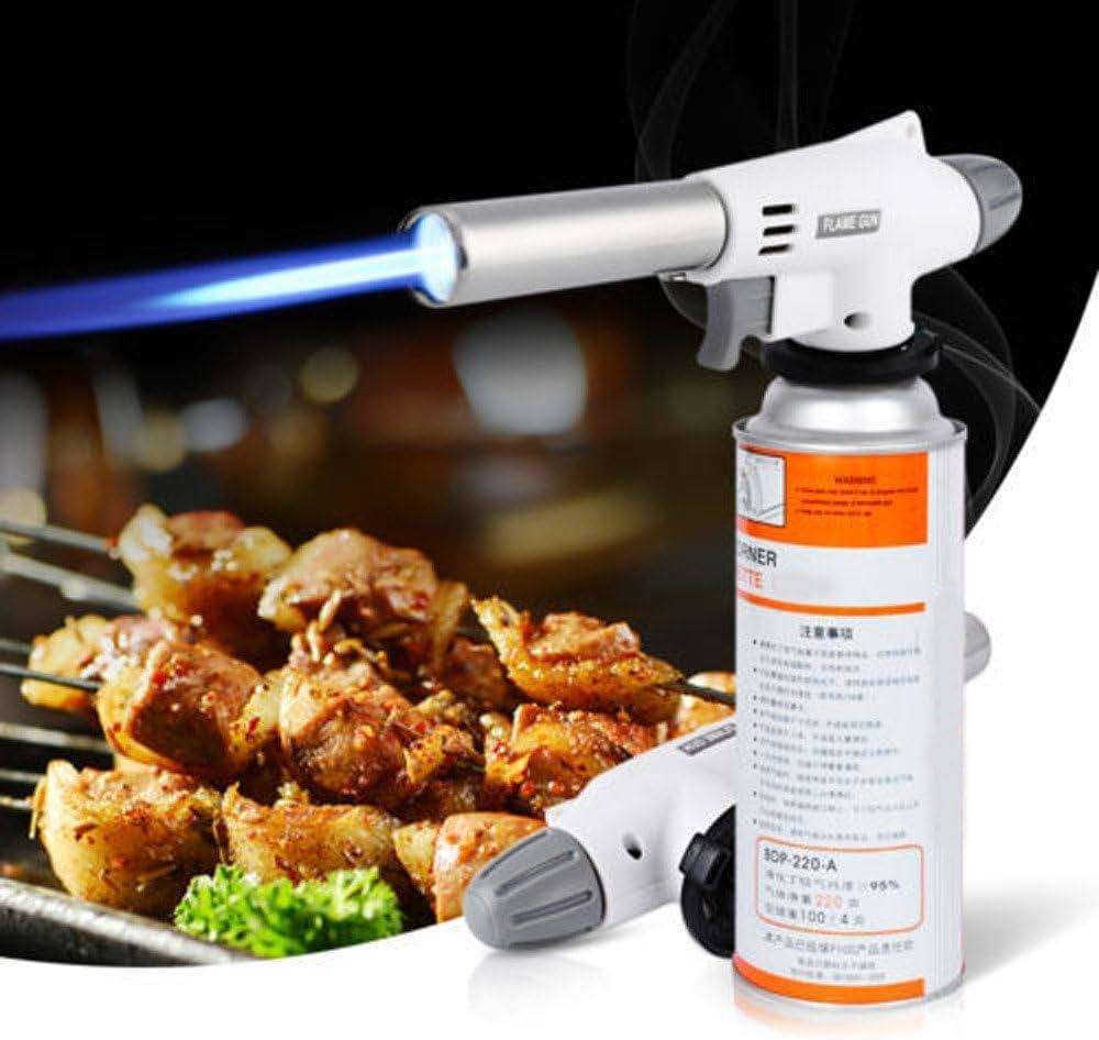 Kitchen Blow Torch Gas Torch - Flame Adjustable, Gas Butane Culinary for Home and Outdoor