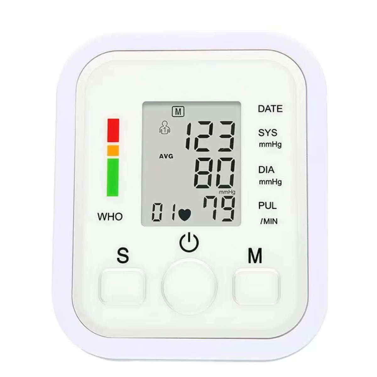 Digital Blood Pressure Monitor Upper Arm Automatic BP Machine Pulse Meter