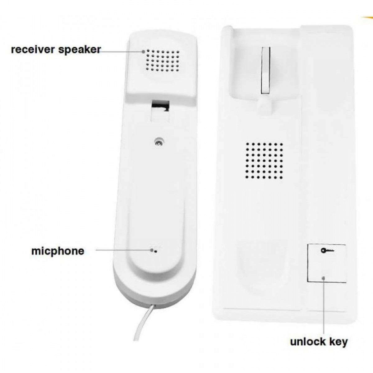 Complete Door Phone Set - Home/Office Intercom (2-Wire Intercom System Unlock Function) RL-3206B