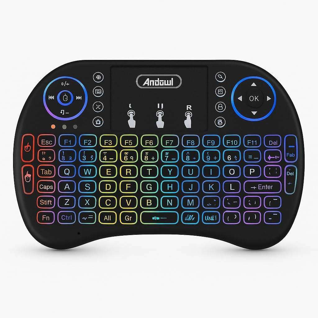 Mini Keyboard 3 Color Backlit 2.4G Wireless Keyboard-Android Smart TV Box