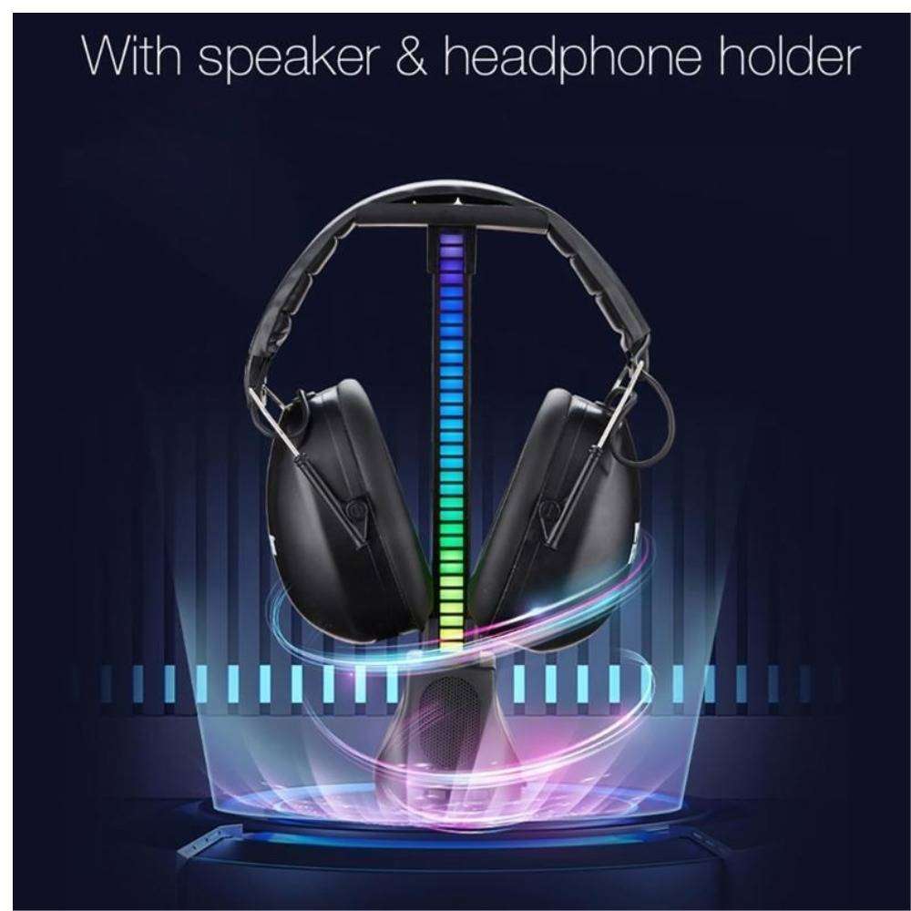 RGB Sound Pickup Light Speaker with Headset Stand Mount