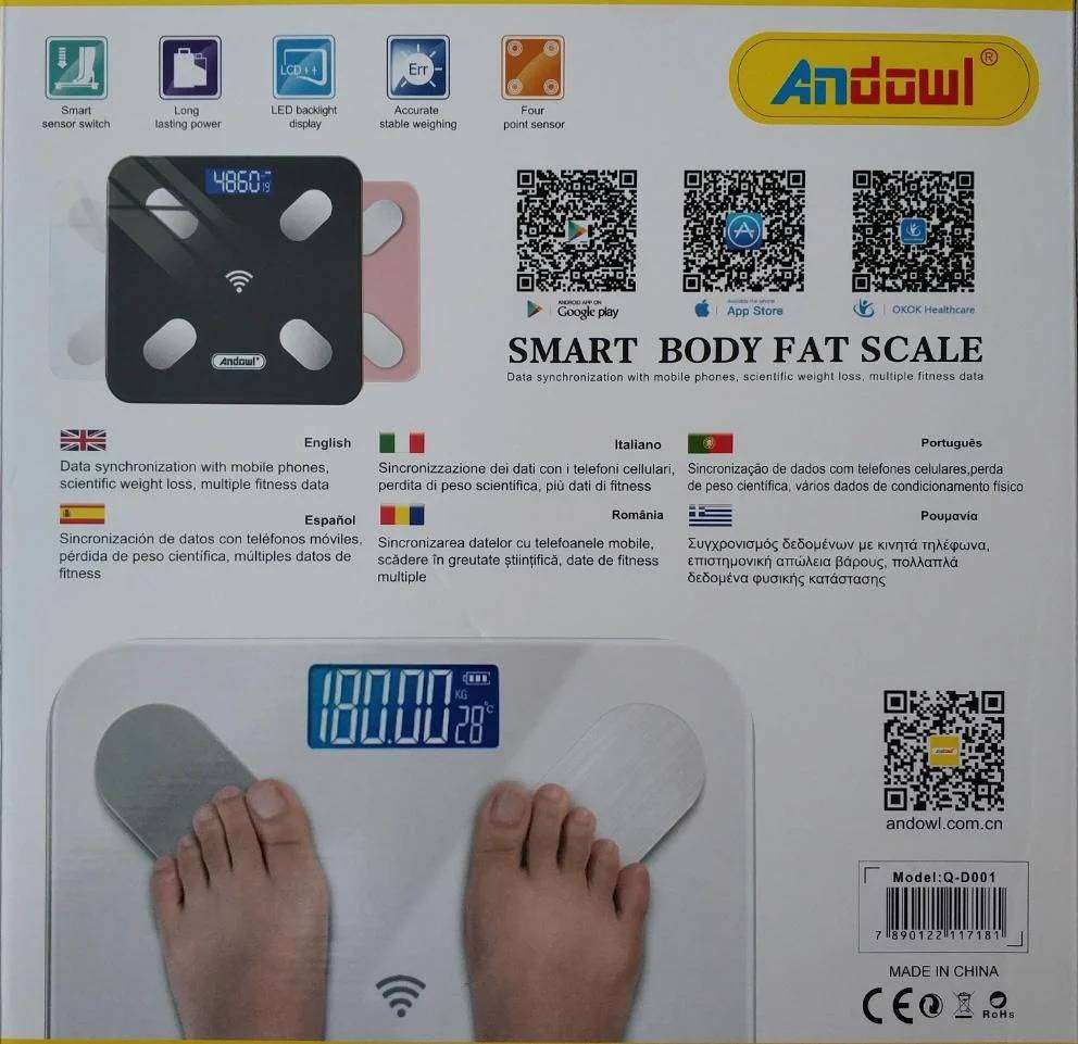 Digital Smart Body Fat Scale - Accurate Weight and Body Composition Measurements with App Tracking