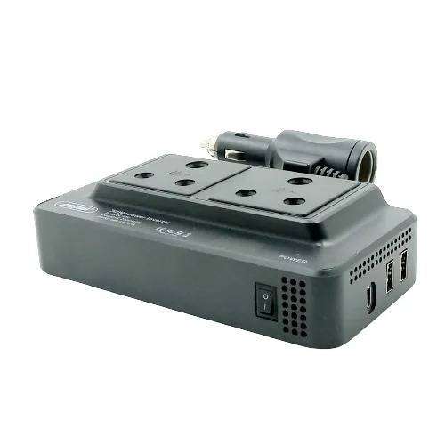 Power Car Inverter 300W DC 12V to 220V AC with 2 USB Charger Pods