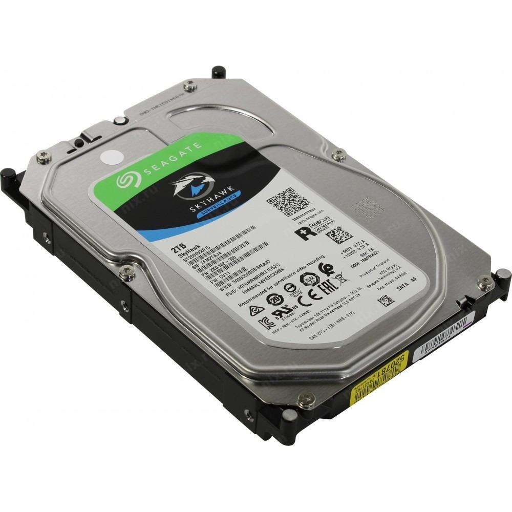 2TB Seagate SkyHawk 2TB Surveillance Hard Drive - SATA 6Gb/s 64MB Cache 3.5-Inch Internal Drive