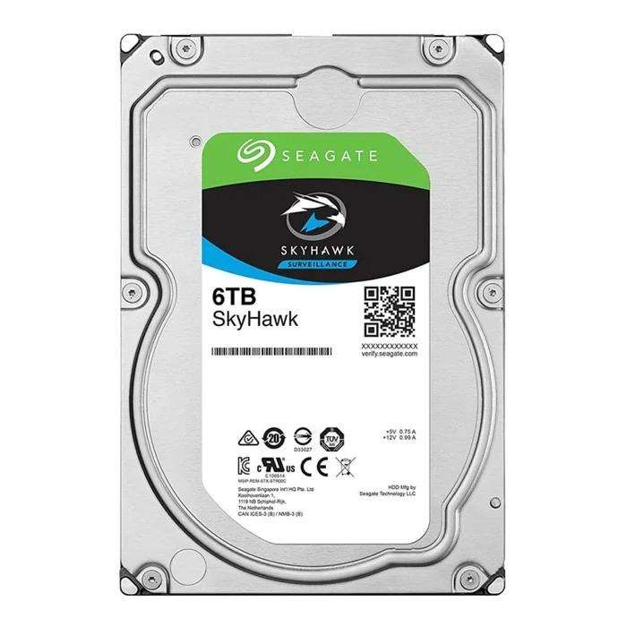 6TB Seagate SkyHawk 6TB Surveillance Hard Drive - SATA 6Gb/s 64MB Cache 3.5-Inch Internal Drive